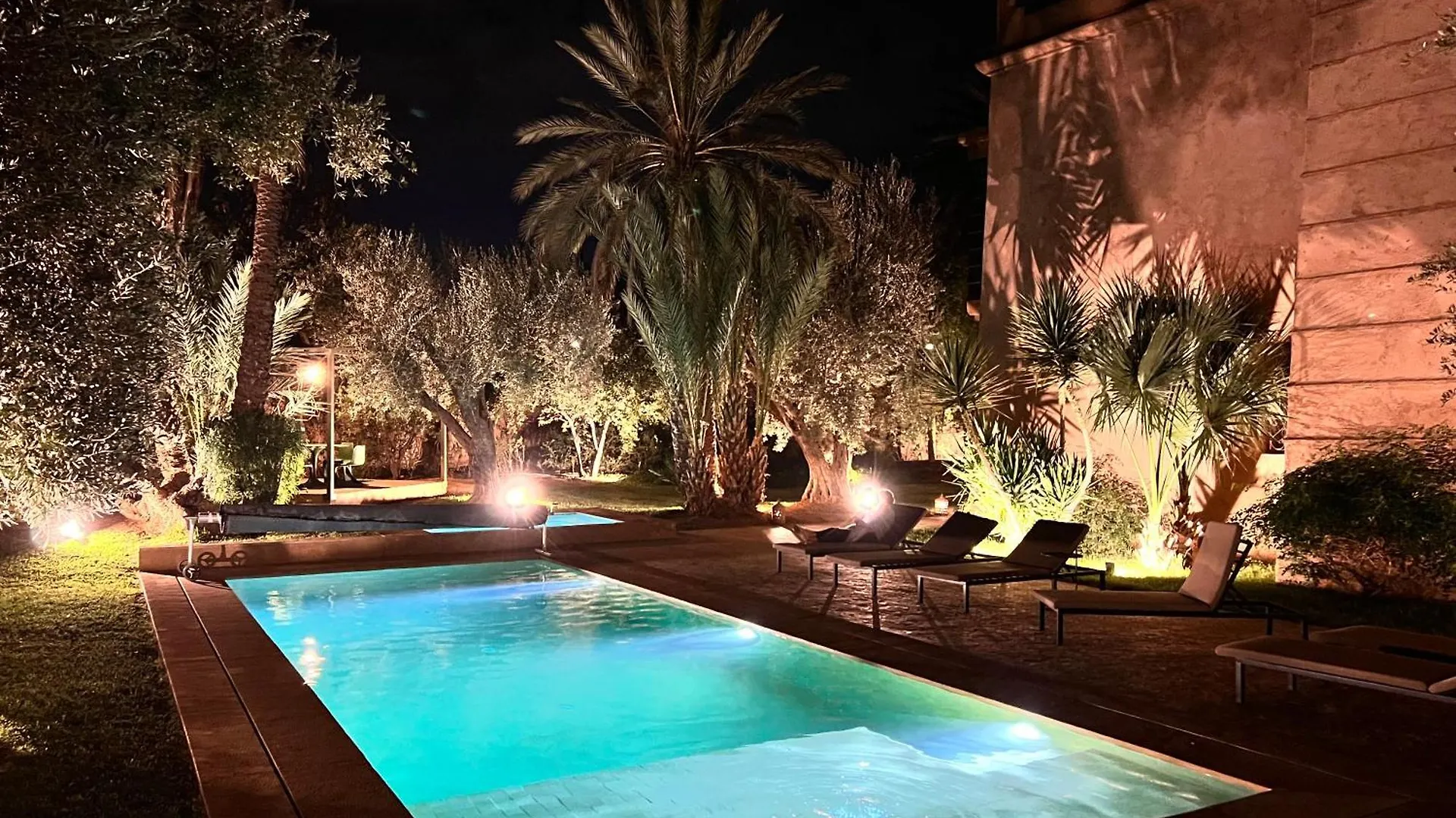 Villa Kasbah De Luxe, Piscine Et Jacuzzi Chauffes, Jardin Tropical Marrakesh