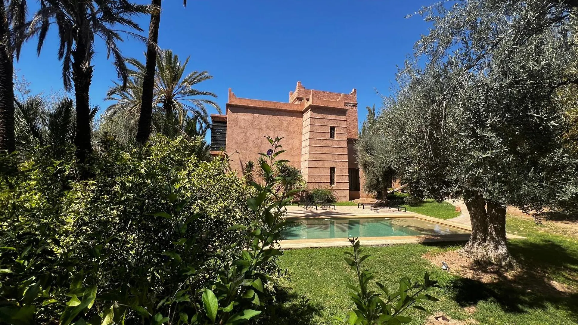 Villa Kasbah De Luxe, Piscine Et Jacuzzi Chauffes, Jardin Tropical Marrakesh