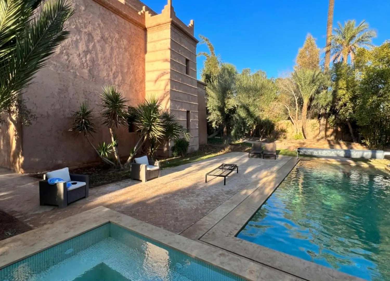 Villa Kasbah De Luxe, Piscine Et Jacuzzi Chauffes, Jardin Tropical Marrakesh